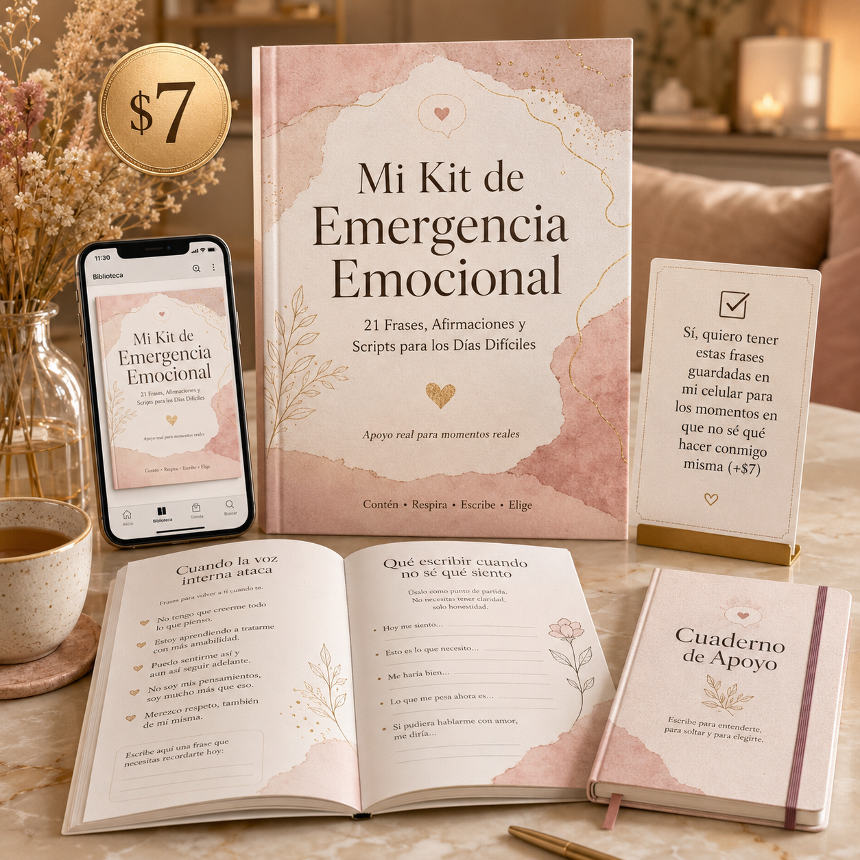 Mi Kit de Emergencia Emocional — 21 Frases, Afirmaciones y Scripts para los Días Difíciles