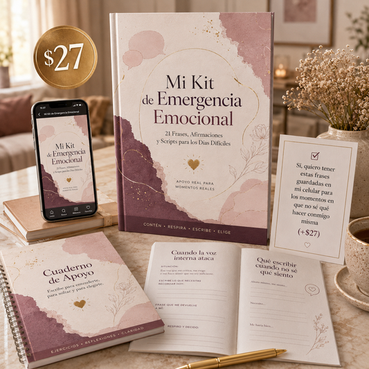 Mi Kit de Emergencia Emocional — 21 Frases, Afirmaciones y Scripts para los Días Difíciles